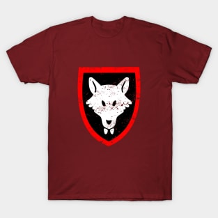 Retro Lego Style Wolf Shield T-Shirt